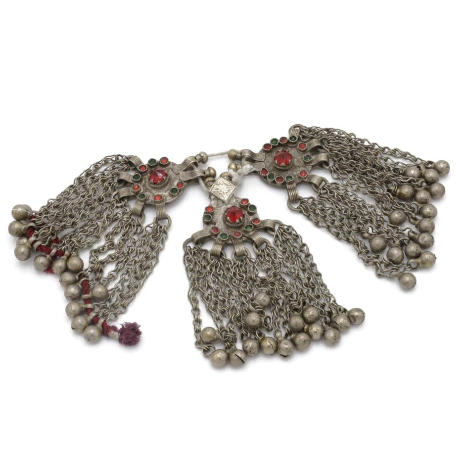 Vintage Afghani Coin Pendants for Necklaces, Belly Dance Jewelry & Tribal Accessories (Set of 3)