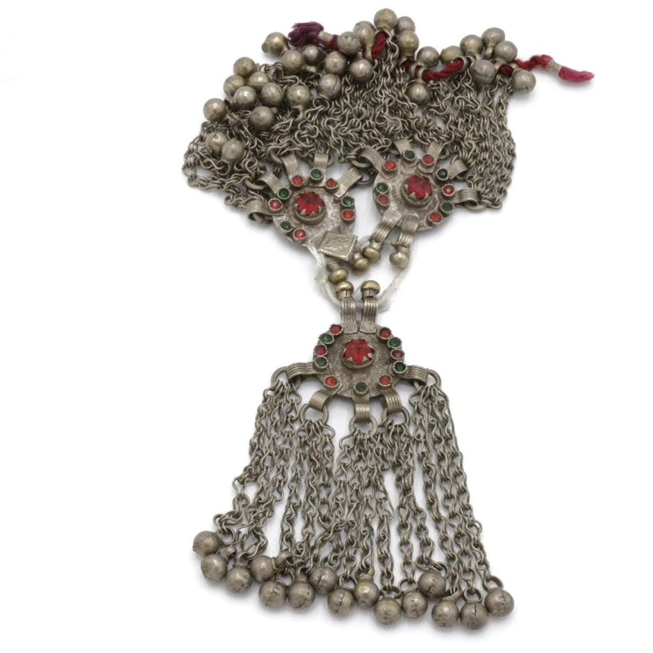 Vintage Afghani Coin Pendants for Necklaces, Belly Dance Jewelry & Tribal Accessories (Set of 3)