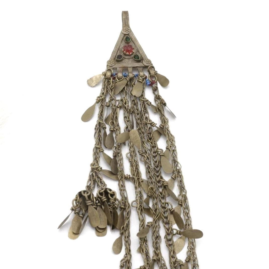 Vintage Kuchi Tribal Hair Pendants - Afghan Handmade Jewelry for Belly Dance & Statement Pieces