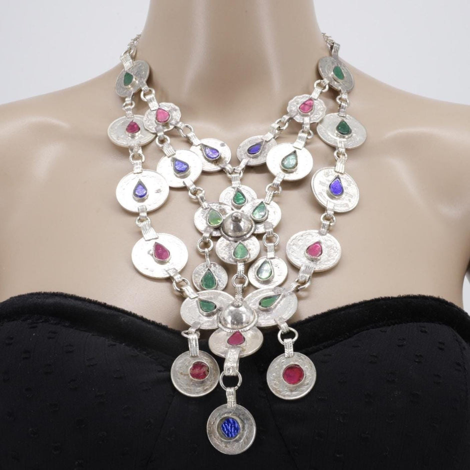 Authentic Afghan Tribal Jewelry: Kuchi Necklaces, Ethnic Pendants & Belly Dance Accessories