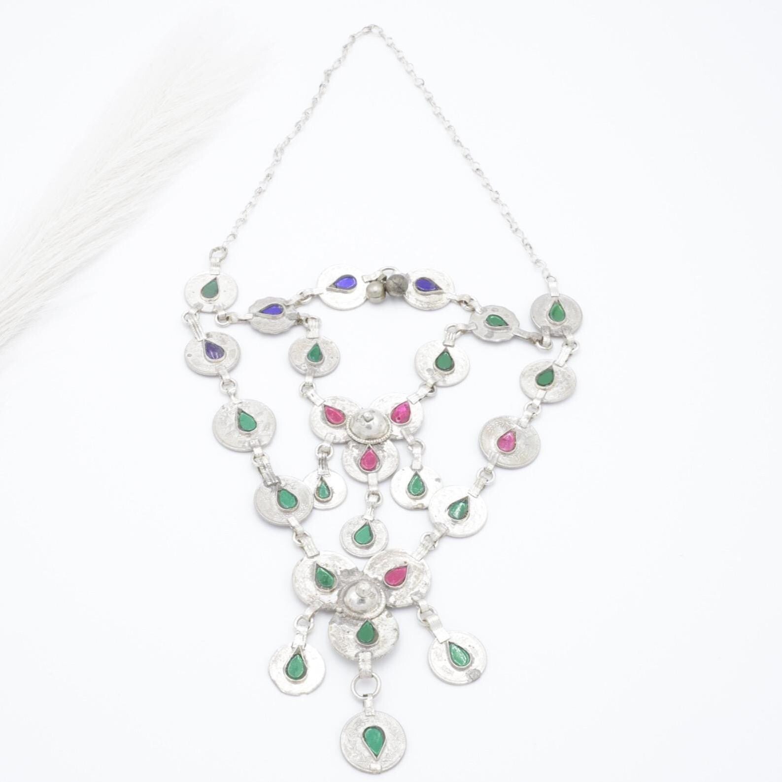 Authentic Afghan Tribal Jewelry: Kuchi Necklaces, Ethnic Pendants & Belly Dance Accessories