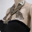 Vintage Kashmiri Kuchi Coins Necklace | Afghan Tribal Pendant Choker Huge Jewelry | Gypsy Boho Style