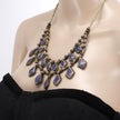 Vintage Afghan Lapis Lazuli Necklace: Kuchi Boho Statement Jewelry