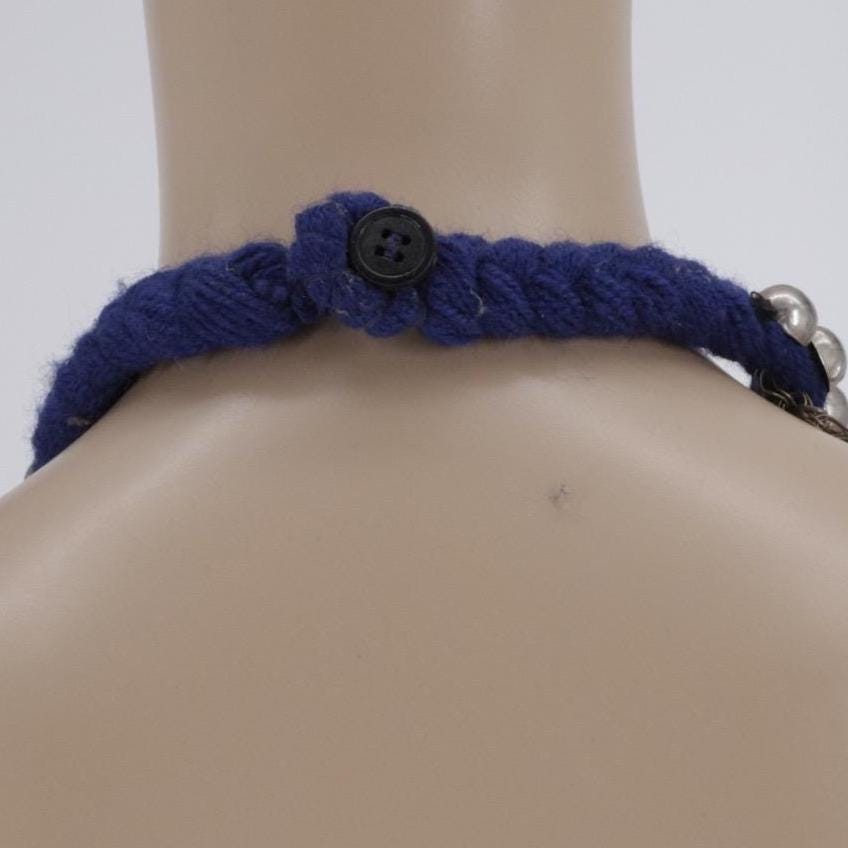 Vintage Afghan Kuchi Choker Necklace - Ethnic Bedouin Rajasthani Tribal Jewelry