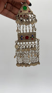 Vintage Kuchi Tribal Hair Pendants - Handmade Afghan Headpieces for Belly Dance & Statement Jewelry