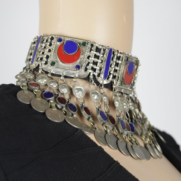 Vintage Afghan Choker Necklace