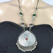 Vintage Afghan Tribal Pendant Necklace - Ethnic Kuchi Choker for Belly Dance Jewelry