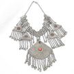 Vintage Kashmiri Tribal Necklace – Handcrafted Central Asian Jewelry, Glass Stones, Tassels