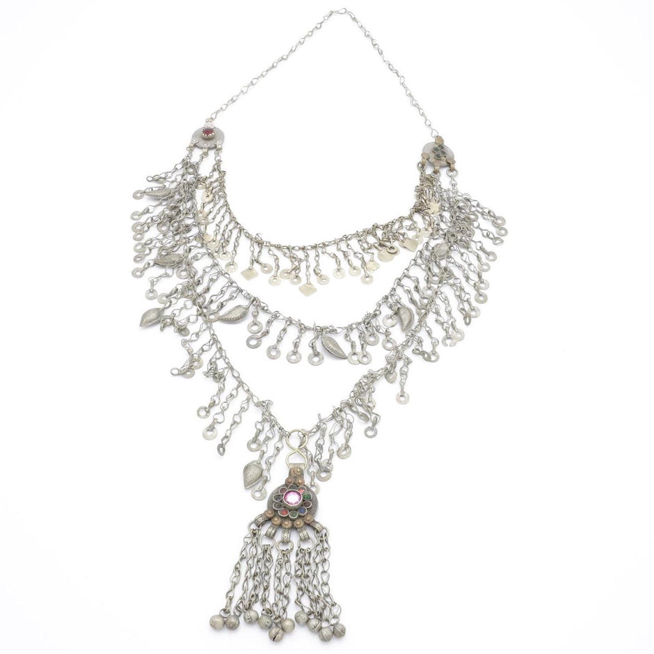 Bohemian Afghan Statement Necklace
