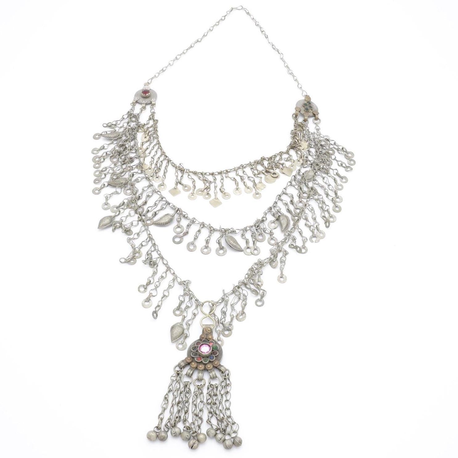 Bohemian Afghan Statement Necklace