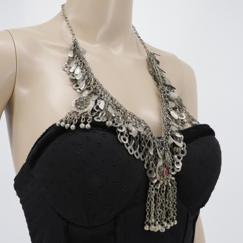 Vintage Afghan  Statement Necklace
