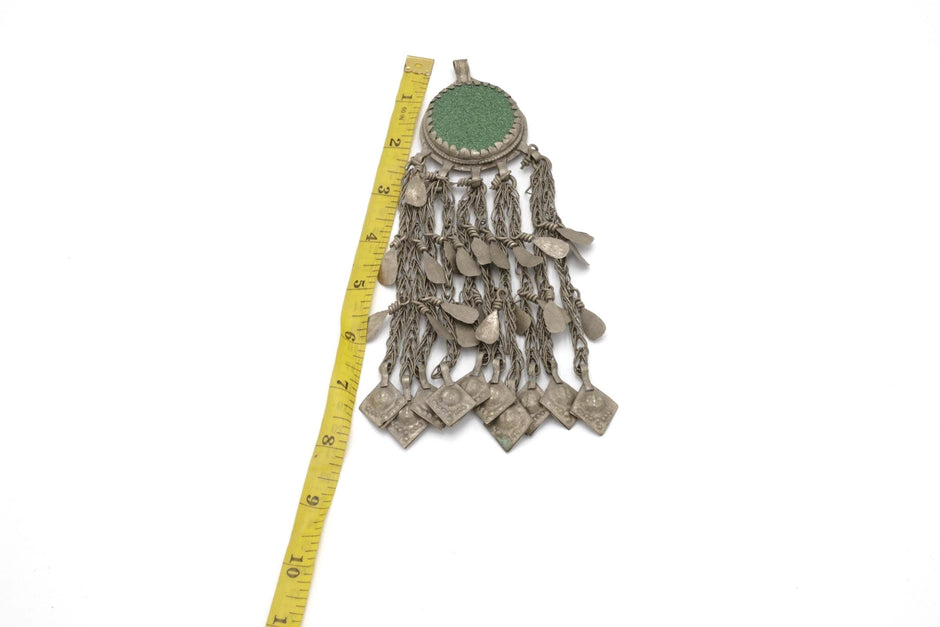 Vintage Afghan Kuchi Tribal Pendants: Handmade Belly Dance Jewelry for Statement Necklaces & Stage