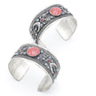Kuchi Adjustable Cuff Bracelet Set: Afghan Aqeeq Statement Bohemian Jewelry