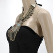 Vintage Afghan Kuchi Choker: Bohemian Statement Necklace with Aqeeq Pendant - Ethnic Tribal Jewelry