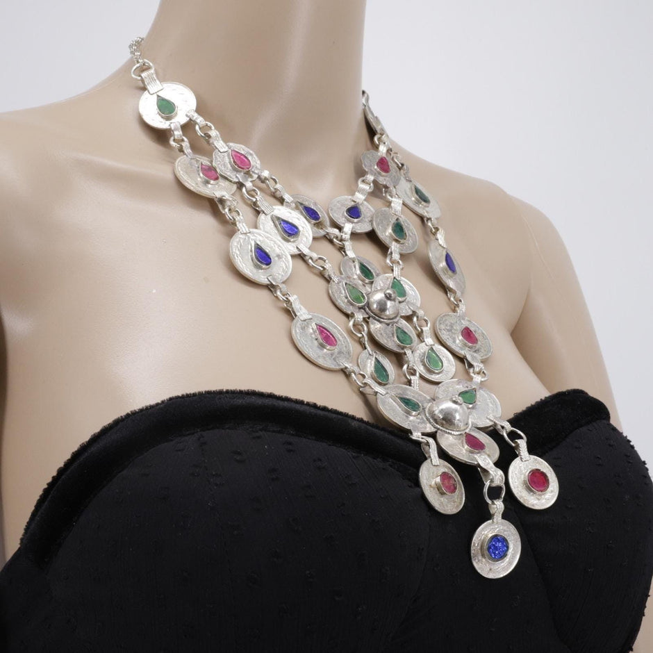 Authentic Afghan Tribal Jewelry: Kuchi Necklaces, Ethnic Pendants & Belly Dance Accessories