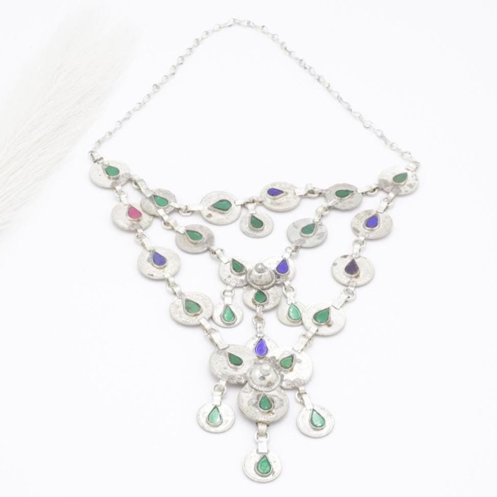 Authentic Afghan Tribal Jewelry: Kuchi Necklaces, Ethnic Pendants & Belly Dance Accessories
