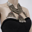 Vintage Kashmiri Kuchi Coins Necklace | Afghan Tribal Pendant Choker Huge Jewelry | Gypsy Boho Style