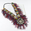 Vintage Afghan Kuchi Tribal Butterfly Button Necklace - Handcrafted Kashmiri Pendant Jewelry