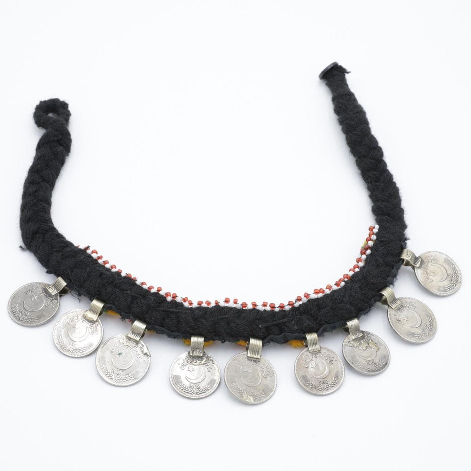 Vintage Kuchi Choker | Afghan Tribal Gypsy Coin Necklace