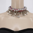 Vintage Afghan Kuchi Choker Necklace - Ethnic Bedouin Rajasthani Tribal Jewelry