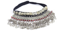 Afghan Vintage Necklace Choker With Red Glass Beads