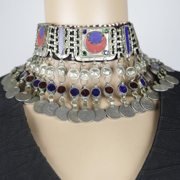 Vintage Afghan Choker Necklace