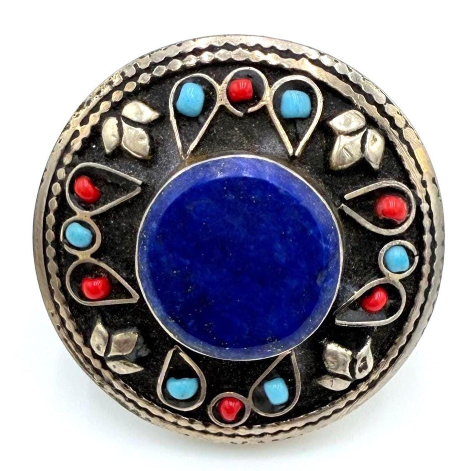 Vintage Afghan Statement Rings:  Gemstone Jewelry for Festivals & Weddings