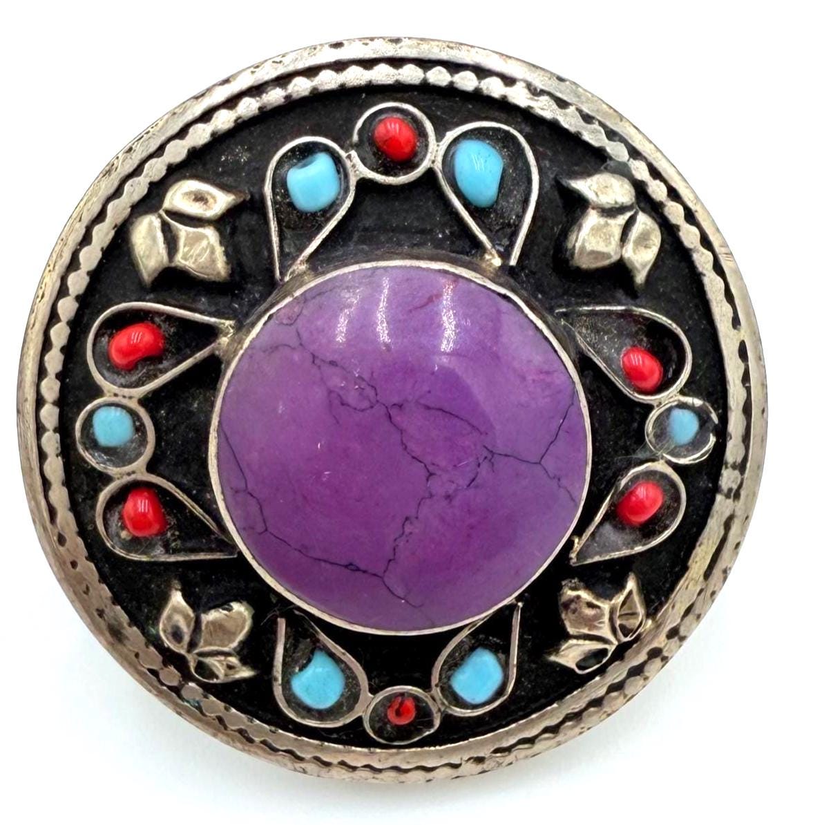 Vintage Afghan Statement Rings:  Gemstone Jewelry for Festivals & Weddings
