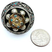 Oversized Vintage Afghan Statement Rings - Turquoise Carnelian Engraved Gemstone Jewelry