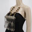 Vintage Afghan Kuchi Statement Necklace - Large Tribal Pendant Jewelry - Handmade Ethnic Adornment