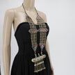 Vintage Afghan Kuchi Large Pendant Statement Necklace - Tribal Hazara Handmade Jewelry