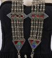 Vintage Afghan Kuchi Large Pendant Statement Necklace - Tribal Hazara Handmade Jewelry