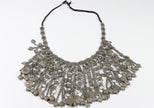 Vintage Afghan Kuchi Tribal Necklace - Handcrafted Ethnic Boho Choker with Pendants