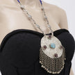 Vintage Afghan Red Stone Pendant Necklace - Ethnic Tribal Kuchi Jewelry for Belly Dance
