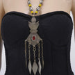 Vintage Afghan Kuchi Ethnic Tribal Nomad Boho Gypsy Statement Necklace - Bohemian Bedouin Jewelry