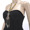 Vintage Afghan Kuchi Ethnic Tribal Nomad Boho Gypsy Statement Necklace - Bohemian Bedouin Jewelry