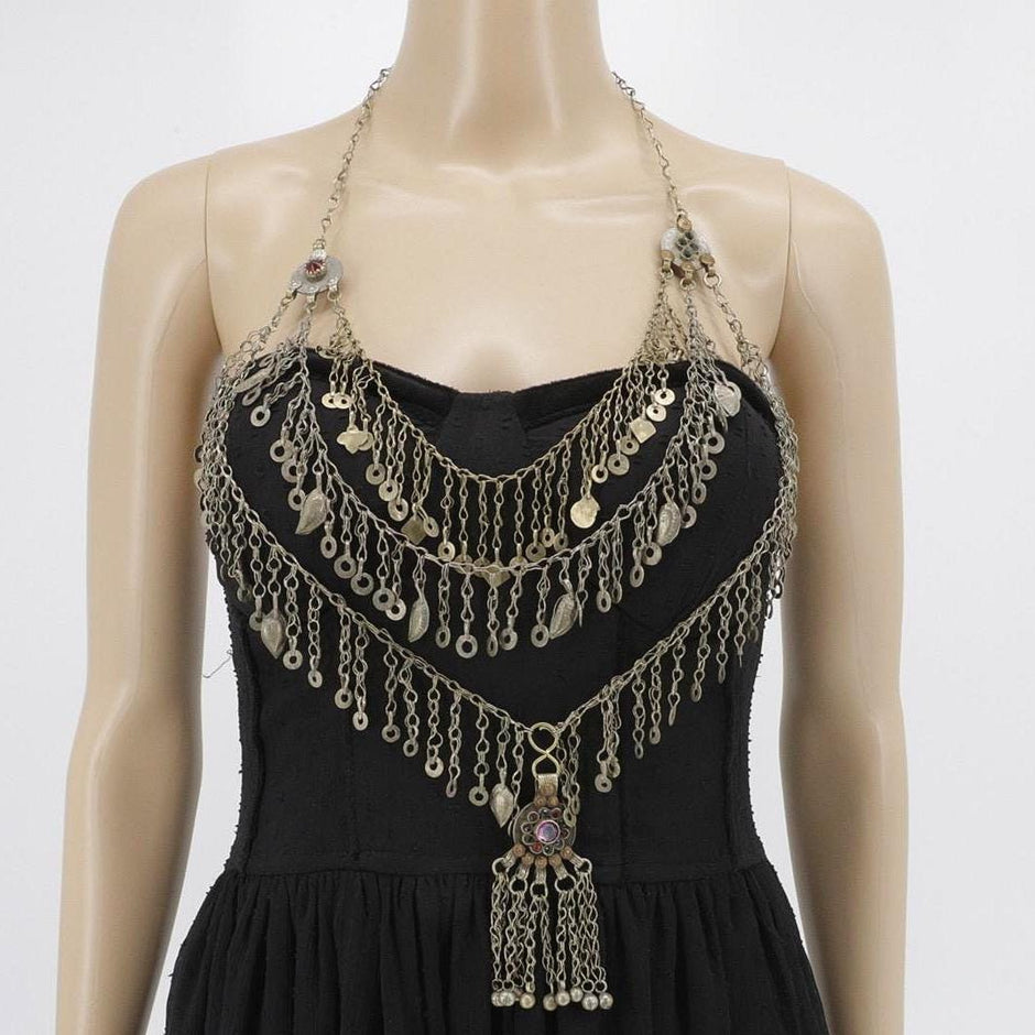 Bohemian Afghan Statement Necklace