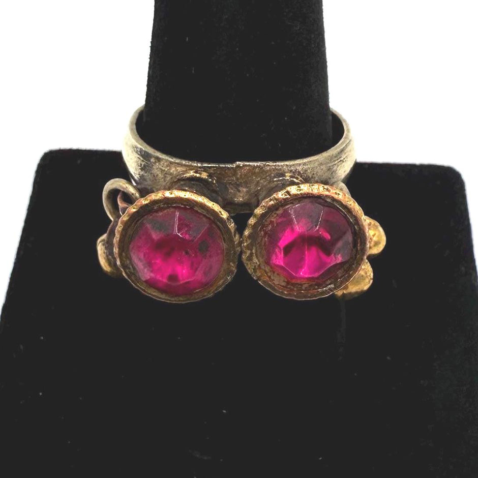 Vintage Afghan Bell Rings: Unique Ethnic Jewelry, Antique Tribal Bohemian Accessories for Women