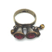 Vintage Afghan Bell Rings: Unique Ethnic Jewelry, Antique Tribal Bohemian Accessories for Women