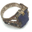 Vintage Afghan Lapis Lazuli Silver Ring - Ethnic Tribal Kuchi Jewelry for Women