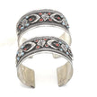 Kuchi Adjustable Statement Cuff Bracelet Set - Afghan Aqeeq Bohemian Tribal Jewelry