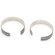 Bohemian Afghan Kuchi Adjustable Cuff Bracelet Set - Statement Aqeeq Jewelry for Tribal Dance
