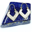 Vintage Afghan Silver Earrings - Handmade Ethnic Boho Statement Jewelry