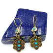 Vintage Afghan Handcrafted Jingle Earrings - Traditional Kuchi Baluchi Jewelry for Women