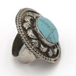 Vintage Afghan Silver Tribal Rings - Ethnic Kuchi Jewelry for Women - Bohemian Pakistani Indian Heels