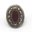 Oversized Afghan Tribal Ring: Kuchi Silver Boho Jewelry