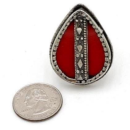 Vintage Afghan Silver Rings - Ethnic Tribal Kuchi Jewelry for Women - Pakistani Indian Bohemian Heels
