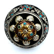 Oversized Vintage Afghan Statement Rings - Turquoise Carnelian Engraved Gemstone Jewelry