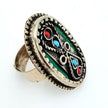 Vintage Afghan Kuchi Adjustable Statement Rings