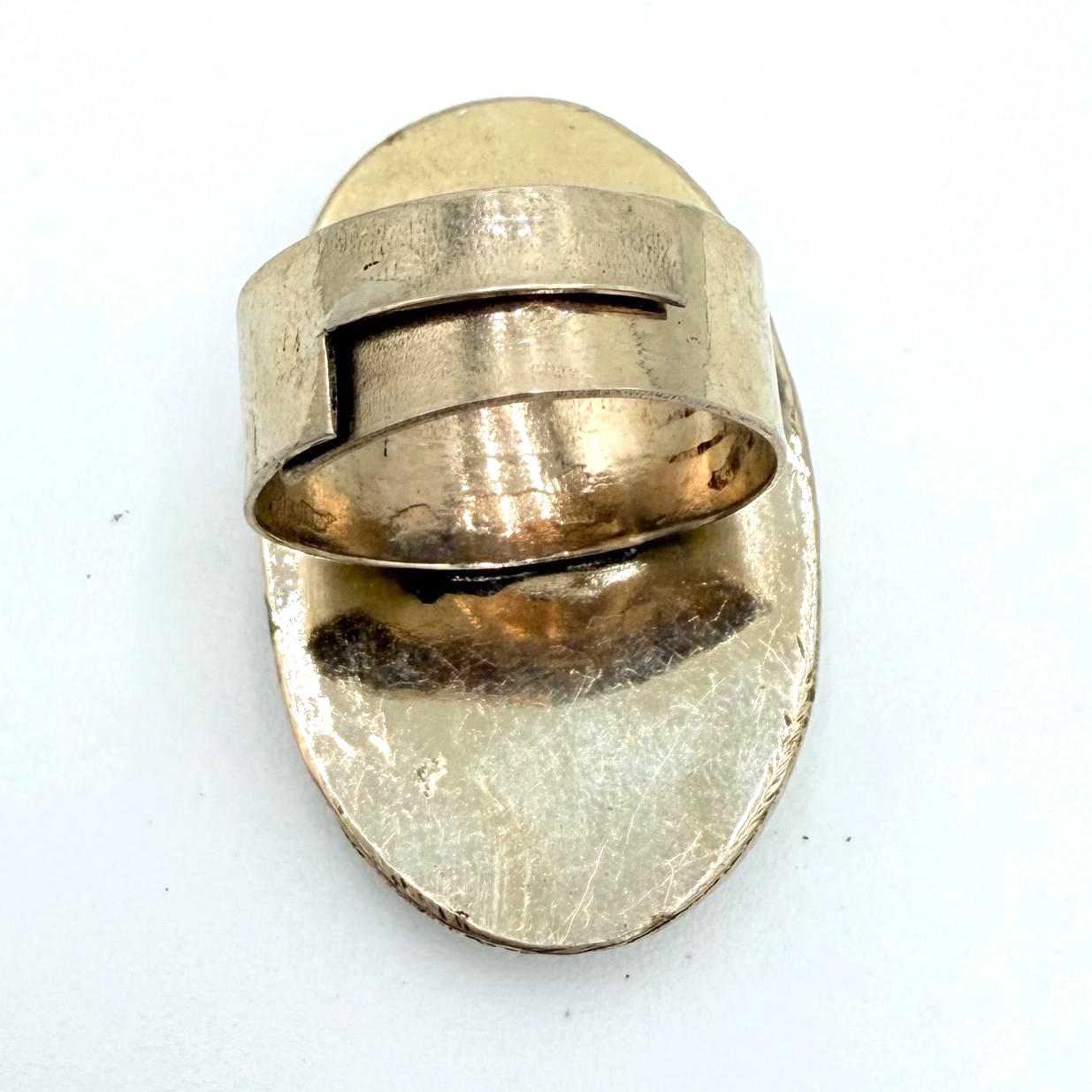 Vintage Afghan Kuchi Adjustable Statement Rings